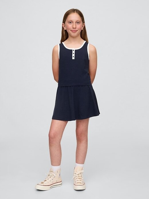 Completo canotta e gonna-pantalone per bambini Completo canotta e gonna-pantalone per bambini
