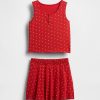 Completo canotta e gonna-pantalone per bambini