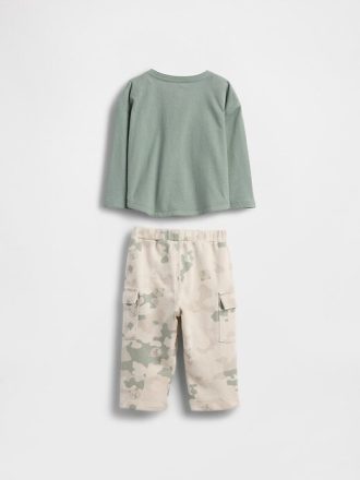Completo Henley con tasca per neonati
