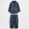 Completo in denim per neonati Completo in denim per neonati