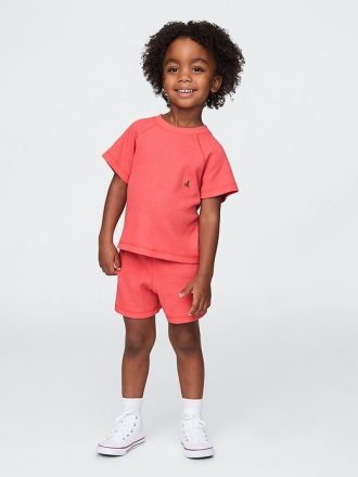 Completo in maglia a nido d’ape per neonati e bambini piccoli