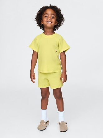 Completo in maglia a nido d’ape per neonati e bambini piccoli