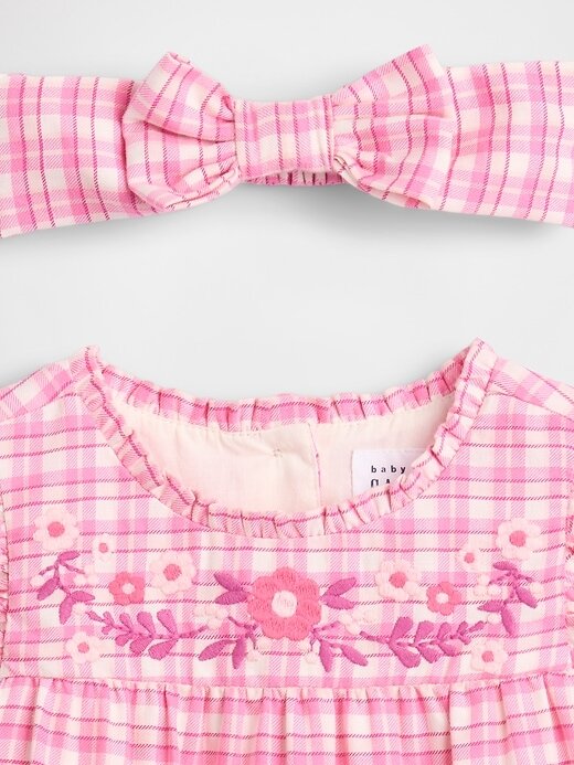Completo vestito a quadretti per neonato Completo vestito a quadretti per neonato