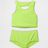 Costume da bagno due pezzi Tankini con ritaglio per bambini Costume da bagno due pezzi Tankini con ritaglio per bambini