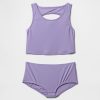 Costume da bagno due pezzi Tankini con ritaglio per bambini Costume da bagno due pezzi Tankini con ritaglio per bambini