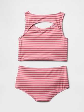 Costume da bagno due pezzi Tankini con ritaglio per bambini