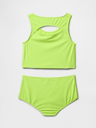 Costume da bagno due pezzi Tankini con ritaglio per bambini