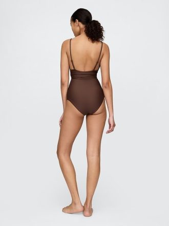 Costume da bagno intero con nodo e ritaglio