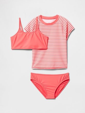 Costume da bagno Rash Guard per bambini, tre pezzi