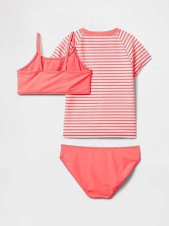 Costume da bagno Rash Guard per bambini, tre pezzi