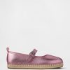 Espadrillas Mary Jane metallizzate per bambini