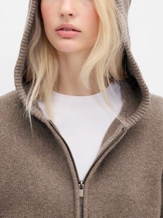 Felpa con cappuccio CashSoft Sweater Zip