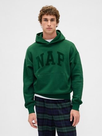 Felpa con cappuccio con logo NAP VintageSoft