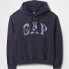 Felpa con cappuccio con logo patchwork Felpa con cappuccio con logo patchwork