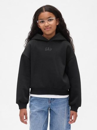 Felpa con cappuccio con logo VintageSoft per bambini