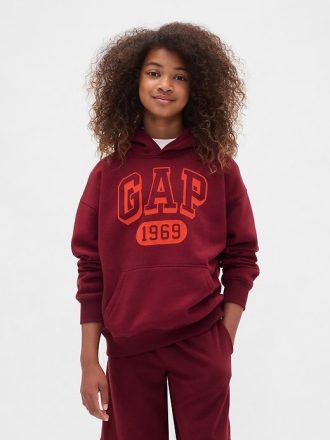 Felpa con cappuccio con logo VintageSoft per bambini