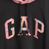 Felpa con cappuccio e logo ad arco a quadri VintageSoft