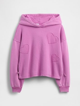 Felpa con cappuccio e toppa rilassata VintageSoft per bambini