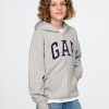 Felpa con cappuccio e zip con logo morbido vintage per bambini Felpa con cappuccio e zip con logo morbido vintage per bambini