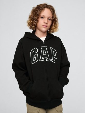 felpa con cappuccio e zip con logo morbido vintage per bambini 1 2 330x440 - Felpa con cappuccio e zip con logo morbido vintage per bambini