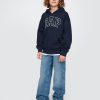 Felpa con cappuccio e zip con logo morbido vintage per bambini Felpa con cappuccio e zip con logo morbido vintage per bambini