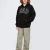 Felpa con cappuccio e zip con logo morbido vintage per bambini Felpa con cappuccio e zip con logo morbido vintage per bambini