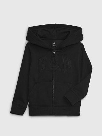 Felpa con cappuccio e zip con logo VintageSoft Arch per neonati e bambini