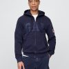 Felpa con cappuccio e zip con logo VintageSoft Gap