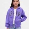 Felpa con cappuccio e zip con logo VintageSoft per bambini Felpa con cappuccio e zip con logo VintageSoft per bambini