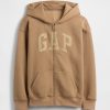 Felpa con cappuccio e zip con logo VintageSoft per bambini Felpa con cappuccio e zip con logo VintageSoft per bambini