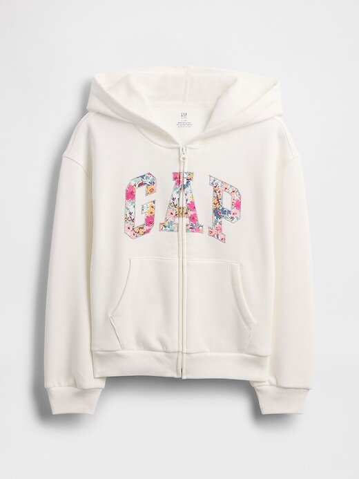 Felpa con cappuccio e zip con logo VintageSoft per bambini Felpa con cappuccio e zip con logo VintageSoft per bambini