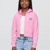 Felpa con cappuccio e zip corta in spugna francese per bambini Lilo & Stitch Felpa con cappuccio e zip corta in spugna francese per bambini Lilo & Stitch
