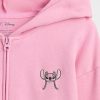Felpa con cappuccio e zip corta in spugna francese per bambini Lilo & Stitch Felpa con cappuccio e zip corta in spugna francese per bambini Lilo & Stitch