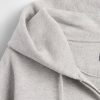 Felpa con cappuccio e zip in French Terry extra pesante