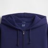 Felpa con cappuccio e zip in French Terry extra pesante