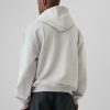Felpa con cappuccio e zip intera con logo atletico pesante
