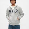 Felpa con cappuccio e zip intera con logo VintageSoft Arch per adulti Felpa con cappuccio e zip intera con logo VintageSoft Arch per adulti