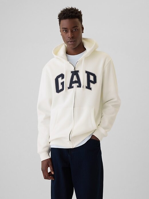 Felpa con cappuccio e zip intera con logo VintageSoft Arch per adulti Felpa con cappuccio e zip intera con logo VintageSoft Arch per adulti