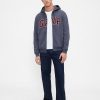 Felpa con cappuccio e zip intera con logo VintageSoft Arch per adulti Felpa con cappuccio e zip intera con logo VintageSoft Arch per adulti