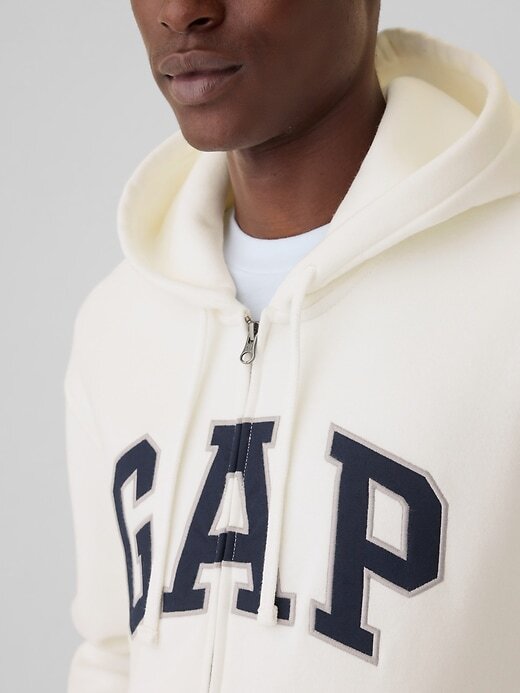 Felpa con cappuccio e zip intera con logo VintageSoft Arch per adulti Felpa con cappuccio e zip intera con logo VintageSoft Arch per adulti