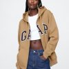 Felpa con cappuccio e zip intera con logo VintageSoft Arch per adulti Felpa con cappuccio e zip intera con logo VintageSoft Arch per adulti
