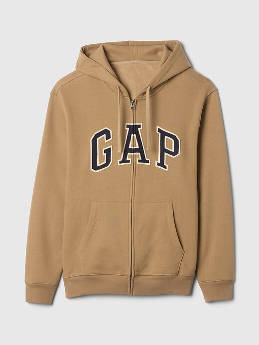Felpa con cappuccio e zip intera con logo VintageSoft Arch per adulti Felpa con cappuccio e zip intera con logo VintageSoft Arch per adulti