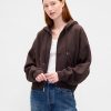 Felpa con cappuccio e zip intera VintageSoft Wedge Felpa con cappuccio e zip intera VintageSoft Wedge