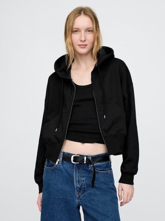 Felpa con cappuccio e zip intera VintageSoft Wedge