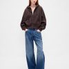 Felpa con cappuccio e zip intera VintageSoft Wedge Felpa con cappuccio e zip intera VintageSoft Wedge
