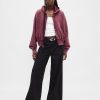 Felpa con cappuccio e zip intera VintageSoft Wedge