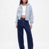 Felpa con cappuccio e zip intera VintageSoft Wedge
