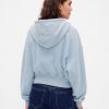 Felpa con cappuccio e zip intera VintageSoft Wedge