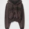 Felpa con cappuccio e zip intera VintageSoft Wedge