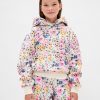 Felpa con cappuccio floreale rilassata VintageSoft per bambini Felpa con cappuccio floreale rilassata VintageSoft per bambini